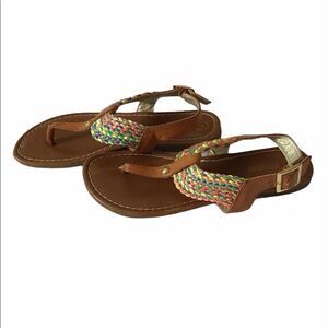 Cherokee Leather Braided Thong Sandal
